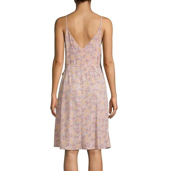BCBGeneration Floral Spaghetti Strap Wrap Dress size XXS in Pink - NEW - Picture 2 of 13